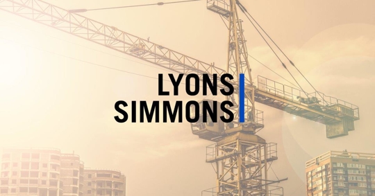 Lyons Simmons, Crane work in background