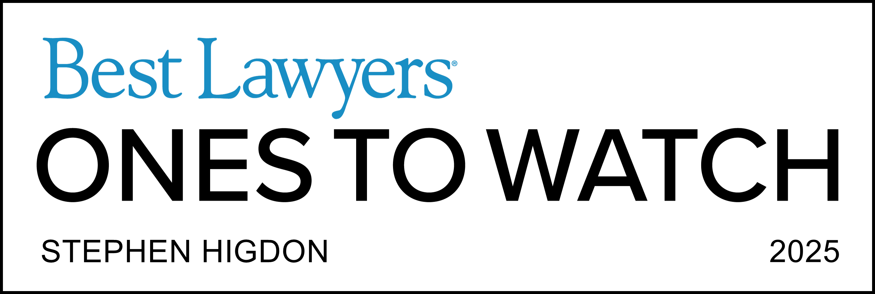 Best Lawyers Ones To Watch 2023 - Stephen Higdon