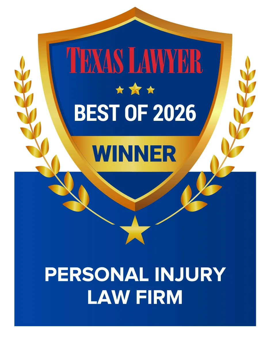 Law.com Best of Texas #1 Personal Injury Firm