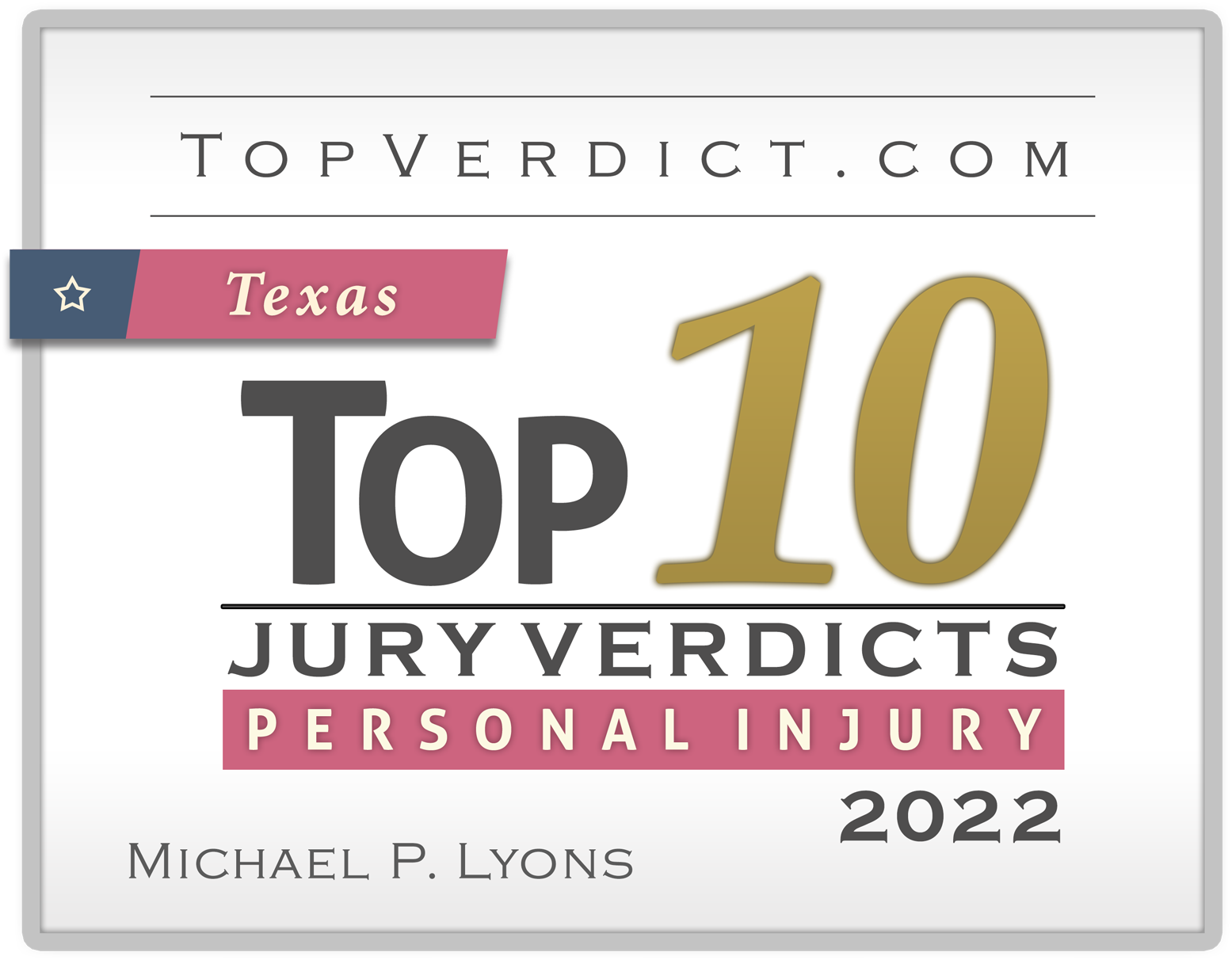 Top 10 Jury Verdicts- Personal Injury 2022