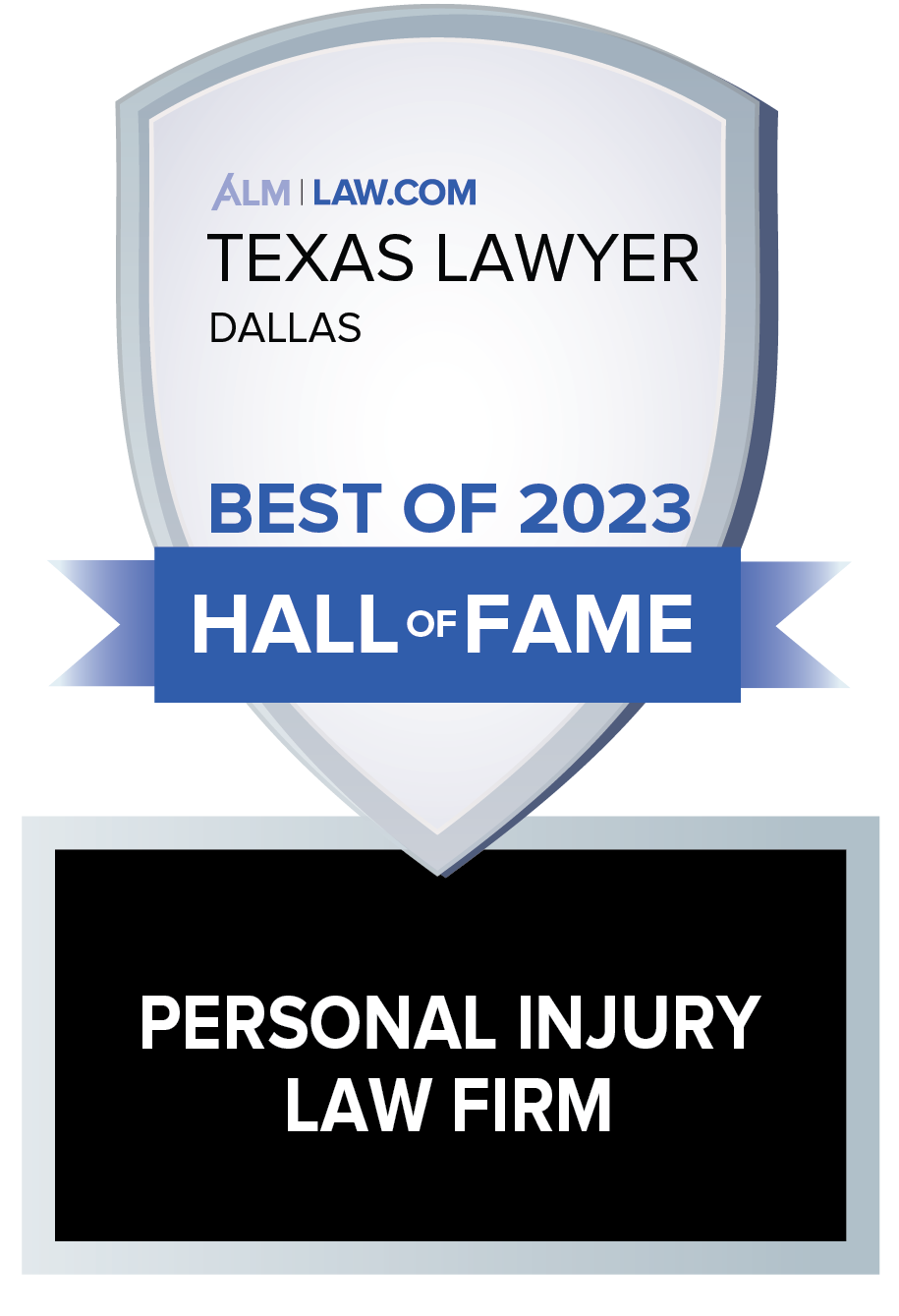 Lyons and Simmons Dallas Personal Injury Law Firm badge